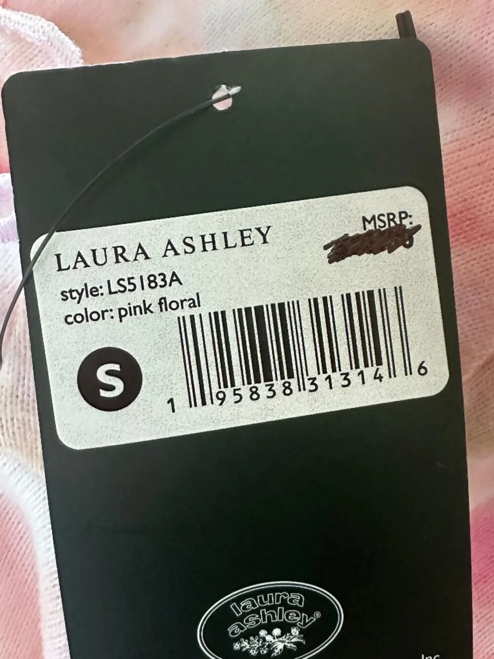 Laura Ashley Women's Vintage Floral Print Soft Cozy Short Pajama Set Size Small